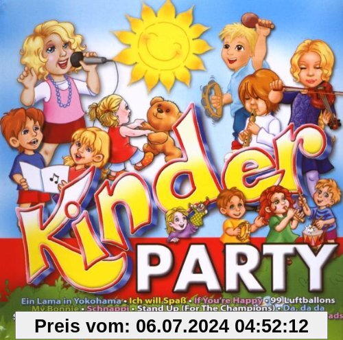 Kinderparty zum mitsingen (28 Hits auf 2 CDs gesungen von Kindern) von Various