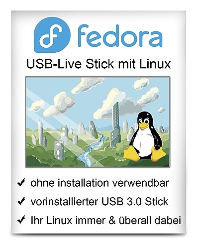 Linux Fedora mit 64 Bit - Live Version - bootfähig - Betriebssystem Linux Fedora mit 64 Bit - Live Version - bootfähig - Betriebssystem von various
