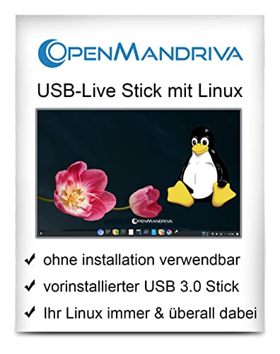 Linux OpenMandriva mit 64 Bit - Live Version - bootfähig - Betriebssystem von Various