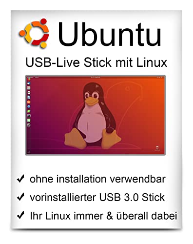 Linux Ubuntu mit 64 Bit - Live Version - bootfähig - Betriebssystem von Various