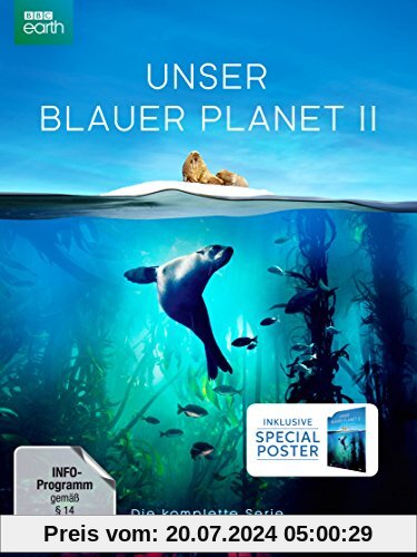 UNSER BLAUER PLANET II - Die komplette ungeschnittene Serie zur ARD-Reihe Der blaue Planet (amazon Exklusiv-Version mit Poster) [3 DVDs] [Limited Collector's Edition] von Various