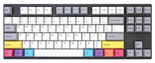 Varmilo VEA87 CMYK TKL Gaming Tastatur, MX-Brown, weiße LED - US Layout von Varmilo