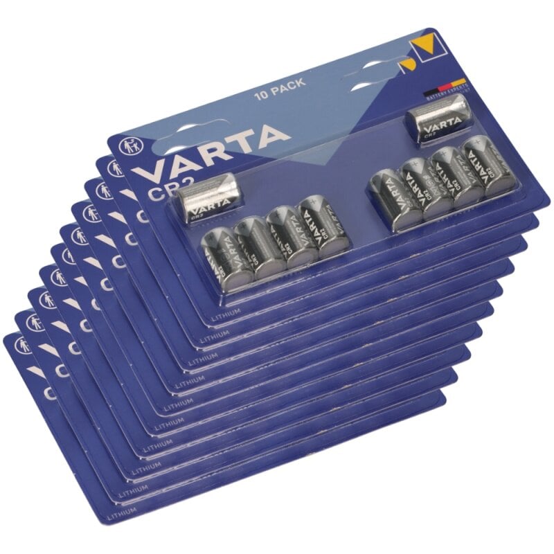 100x CR2 3V Photo Blister Varta Batterie Lithium von Varta