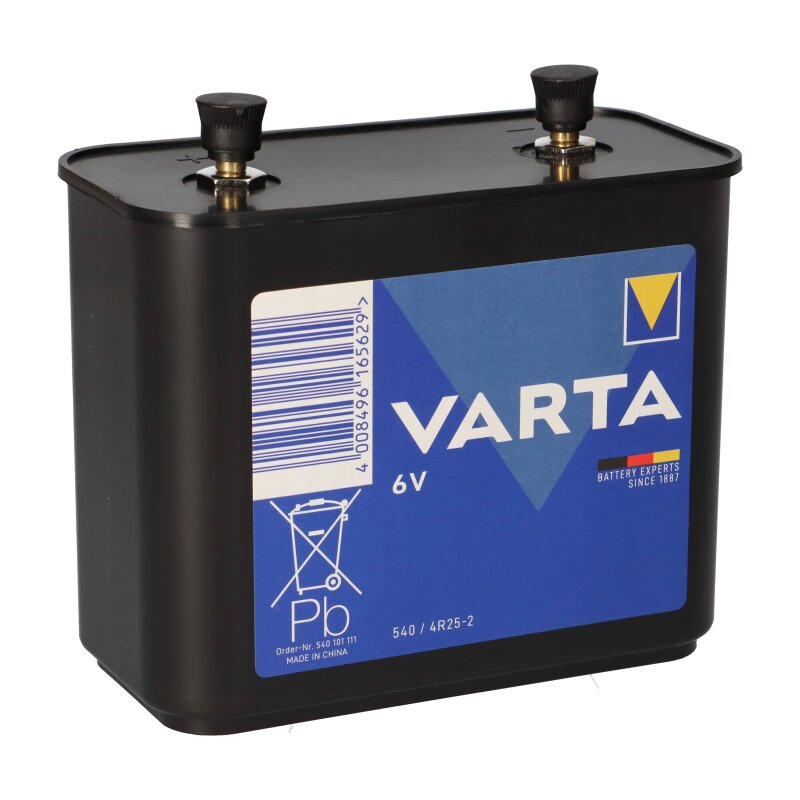 10x Varta V540 4R25-2 Blockbatterie 6V 19Ah 65F100 LR820 von Varta