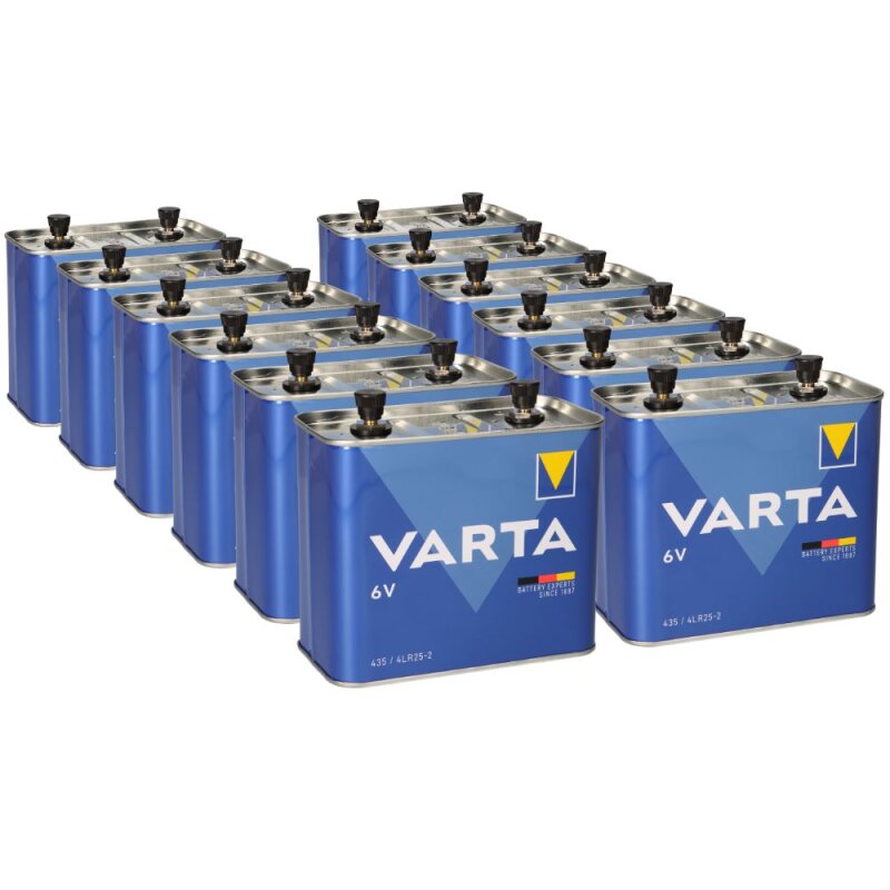 12x Varta 435 6V 35.000mAh Batterie longlife Alkaline 12x Varta 435 6V 35.000mAh Batterie longlife Alkaline von Varta