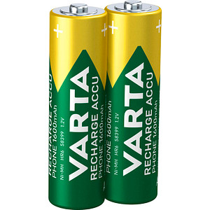 2 VARTA Akkus RECHARGE ACCU Phone Mignon AA 1.600 mAh von Varta