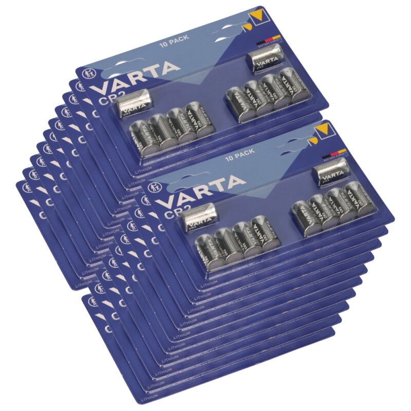 200x CR2 3V Photo Blister Varta Batterie Lithium 200x CR2 3V Photo Blister Varta Batterie Lithium von Varta