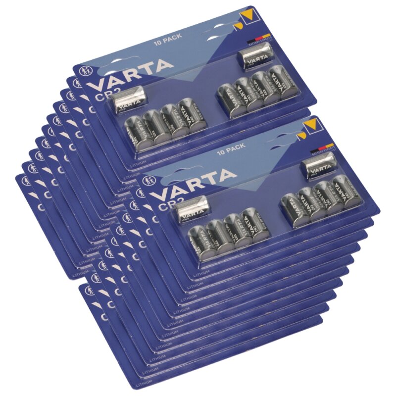 200x CR2 3V Photo Blister Varta Batterie Lithium von Varta