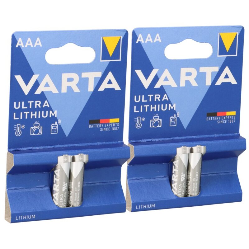 2x Varta Professional Lithium Micro Batterie 2er Blister AAA 2x Varta Professional Lithium Micro Batterie 2er Blister AAA von Varta