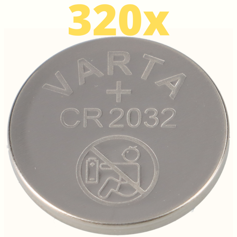320x Varta Lithium 3V CR2032-P Bulk 3V/220mA lose CR 2032 von Varta