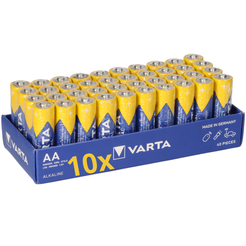 400x Mignon AA LR6 - Batterie Alkaline VARTA Industrial 4006 1,5V 2950 mAh von Varta