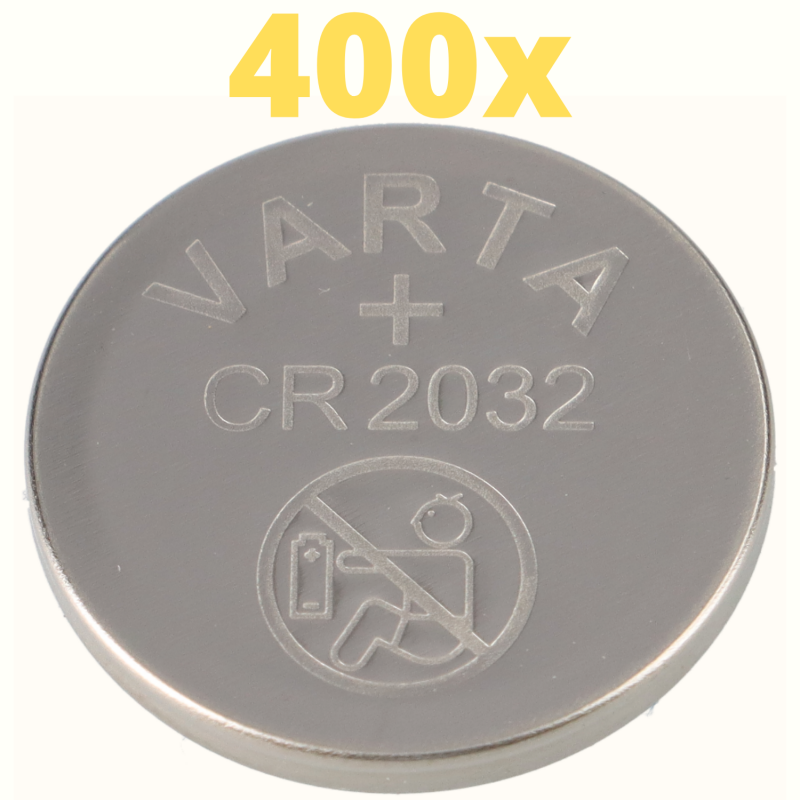 400x Varta Lithium 3V CR2032-P Bulk 3V/220mA lose CR 2032 von Varta