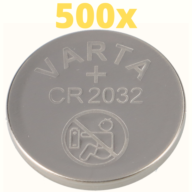 500x Varta Lithium 3V CR2032-P Bulk 3V/220mA lose CR 2032 von Varta