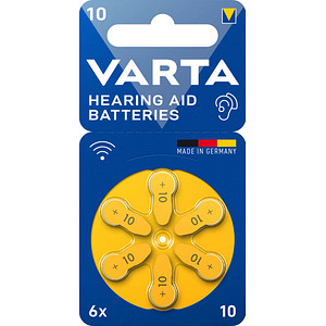 6 VARTA Knopfzellen 10 1,45 V 6 VARTA Knopfzellen 10 1,45 V von Varta