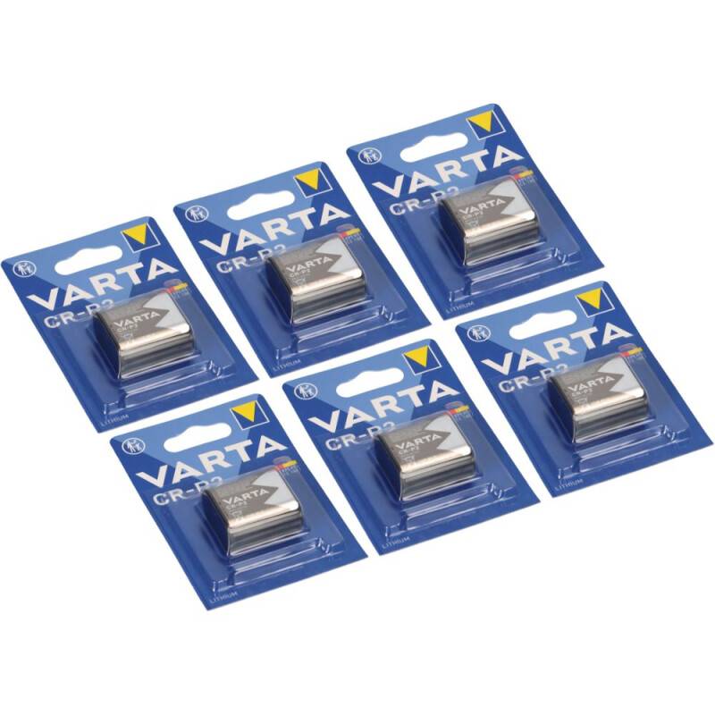 6x CR-P2 CRP2 Foto-Batterie Lithium 6V VARTA Profi von Varta