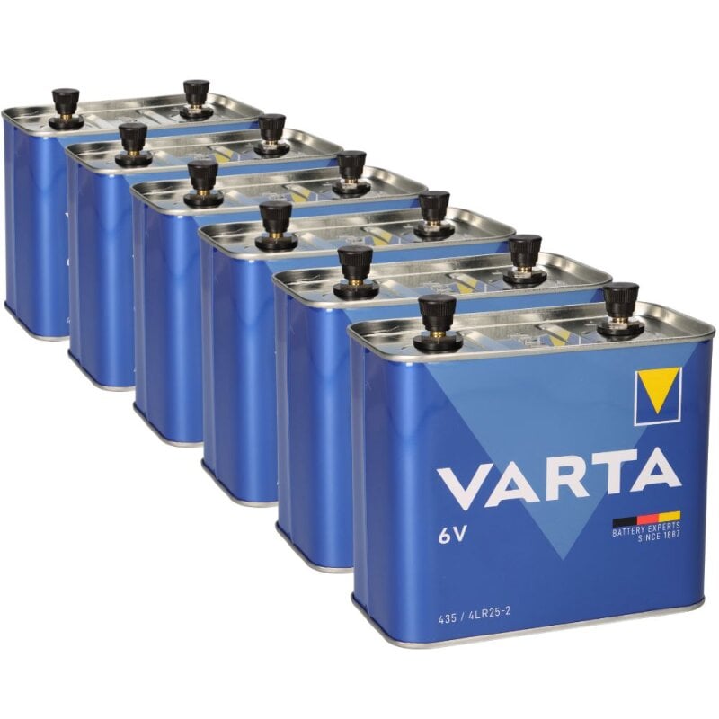 6x Varta 435 6V 35.000mAh Batterie longlife Alkaline von Varta