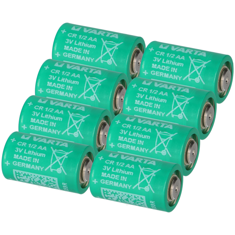 8x Varta Lithium 3V Batterie CR 1/2AA VKB 6127 101 301 950mAh von Varta