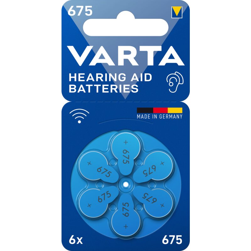 A675 Batterie kompatibel Sky Baseo Q-UP Naída V-UP Hörverstärker Hörgerät 1,45V A675 Batterie kompatibel Sky Baseo Q-UP Naída V-UP Hörverstärker Hörgerät 1,45V von Varta
