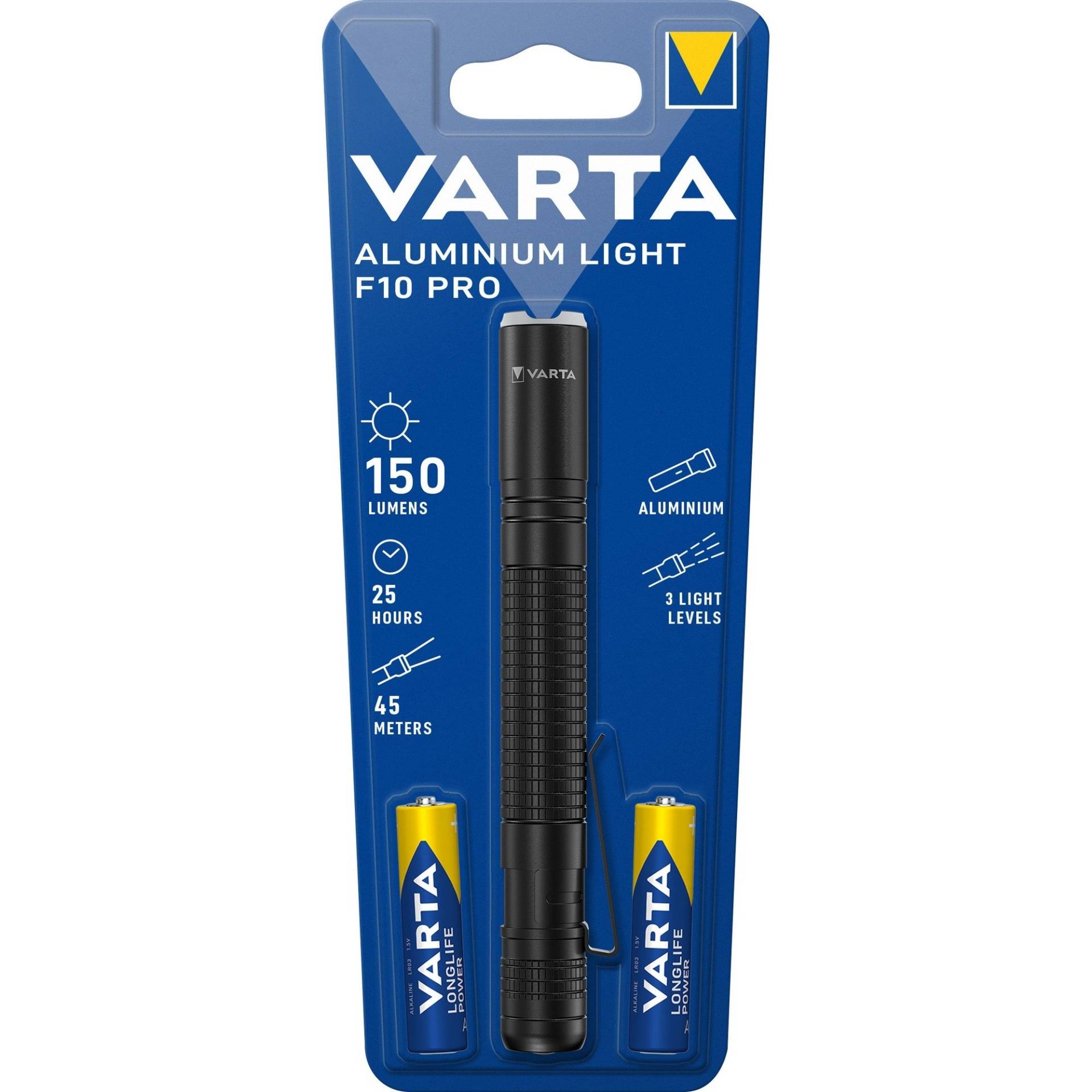 Aluminium Light F10 Pro, Taschenlampe Aluminium Light F10 Pro, Taschenlampe von Varta