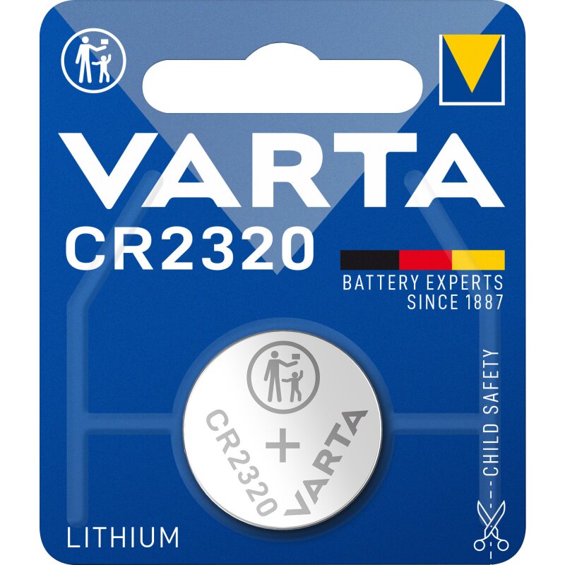 CR2320 VARTA Lithium-Knopfzelle 3V CR2320 VARTA Lithium-Knopfzelle 3V von Varta