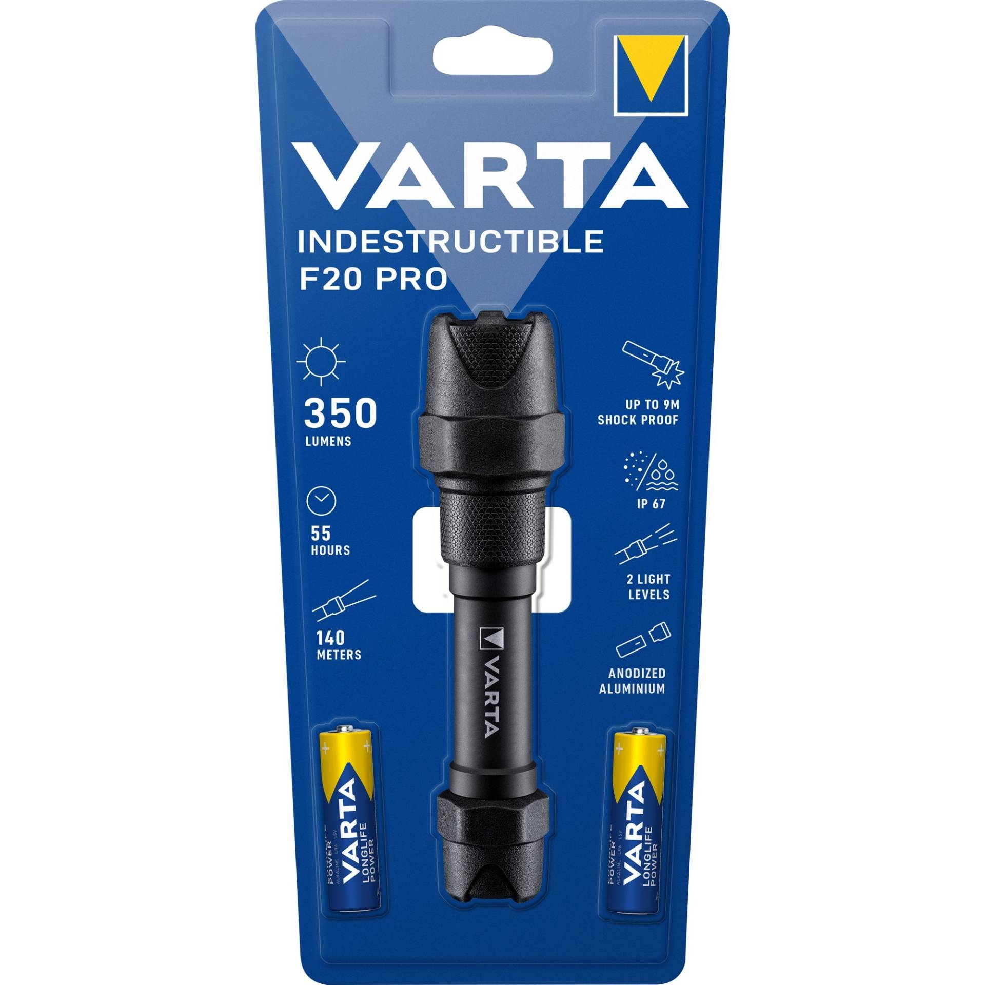 Indestructible F20 Pro, Taschenlampe von Varta