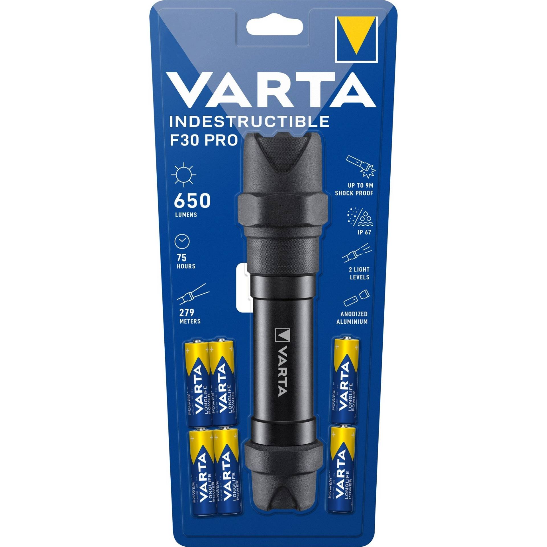 Indestructible F30 Pro, Taschenlampe von Varta