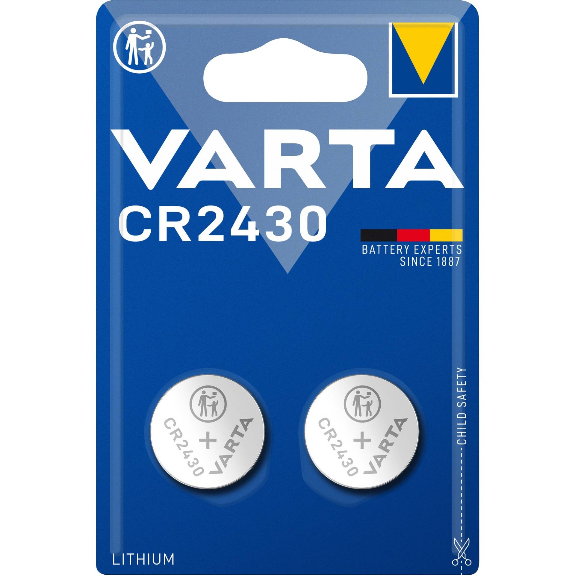 LITHIUM Coin CR2430, Batterie von Varta