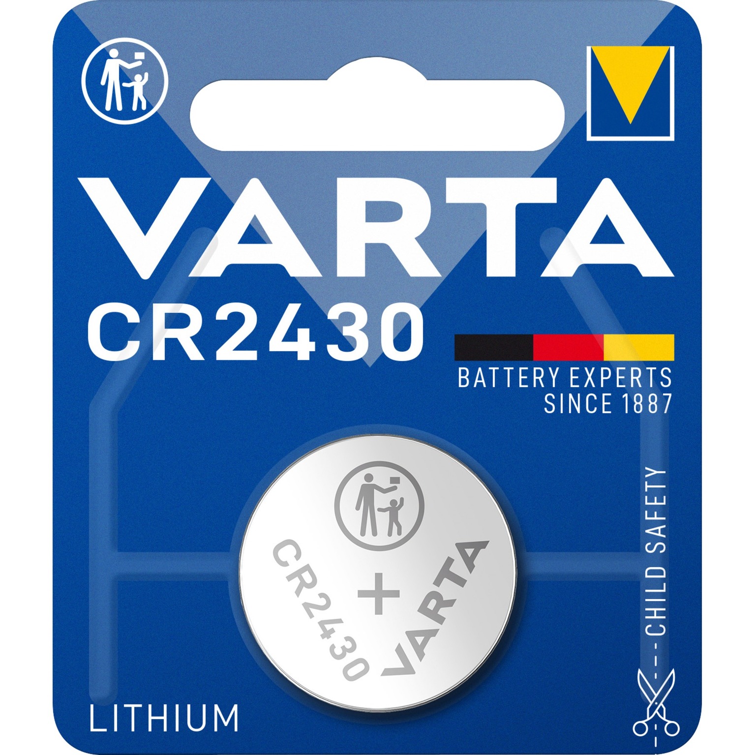 LITHIUM Coin CR2430, Batterie von Varta