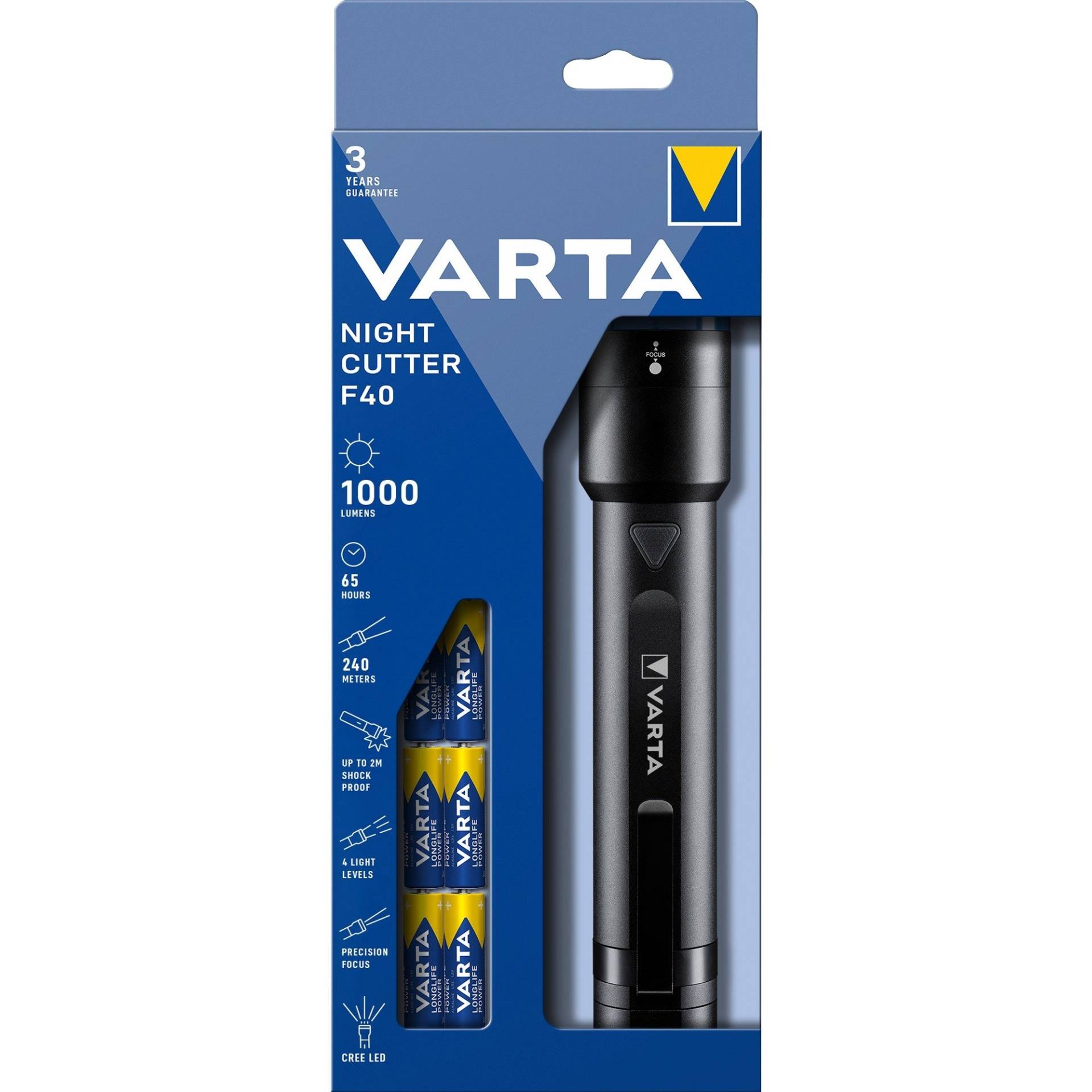 Night Cutter F40, Taschenlampe von Varta