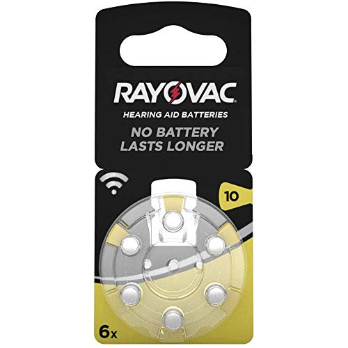 Rayovac 10 Hörgeräte-Batterie 6er Pack Rayovac 10 Hörgeräte-Batterie 6er Pack von Varta