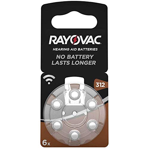 Rayovac Zink/Luft 1,4V 160mAh Hörgeräte-Batterien 6er Pack von Varta