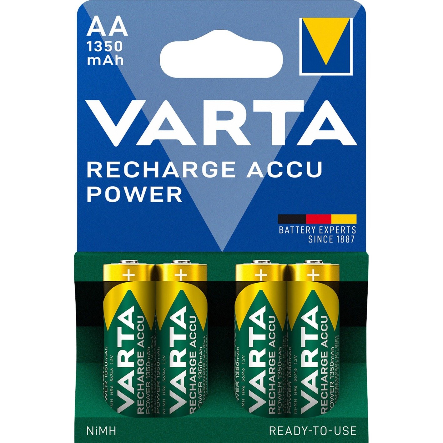 Recharge Accu Power AA 1350 mAh, Akku von Varta