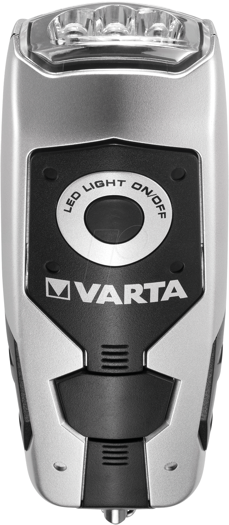 VAR LED DYNAMO - LED-Taschenlampe Dynamo Light, 28 lm, silber / grau, Li-Ion-Akku VAR LED DYNAMO - LED-Taschenlampe Dynamo Light, 28 lm, silber / grau, Li-Ion-Akku von Varta
