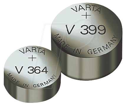 VARTA 377 - Silberoxid-Knopfzelle, V 377, 23 mAh, 6,8 x 2,6 mm von Varta
