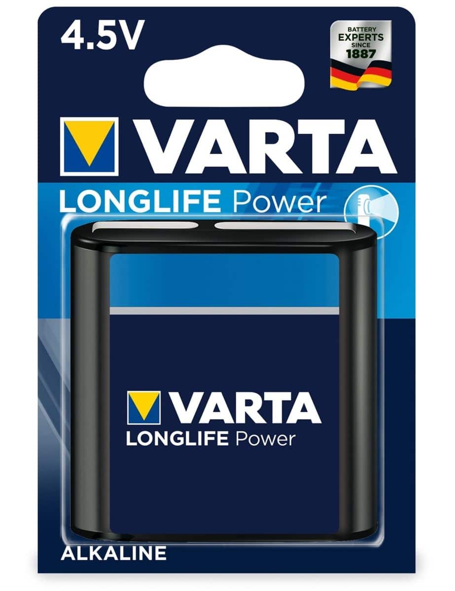 VARTA 4,5V Flachbatterie HIGH ENERGY, 1 Stück von Varta