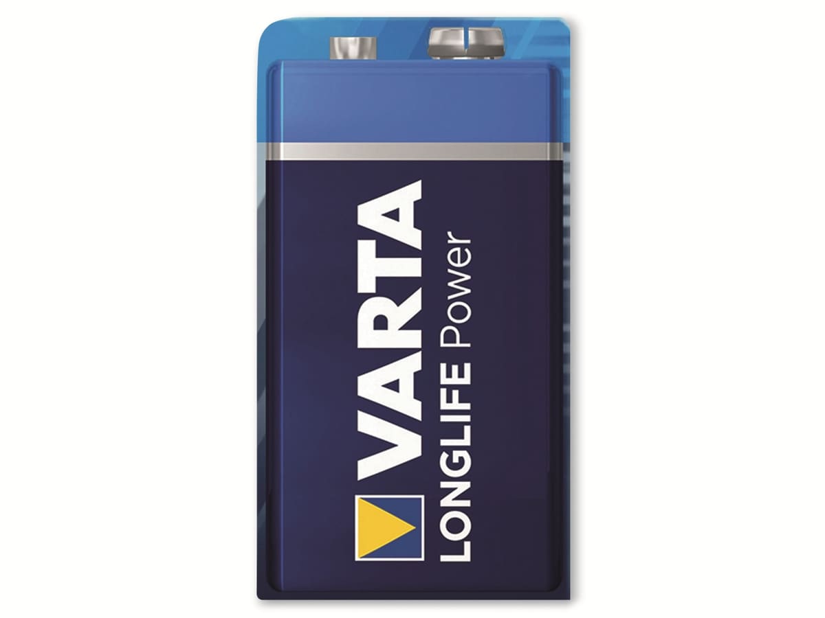 VARTA 9V-Blockbatterie LONGLIFE, Power, 1St. von Varta