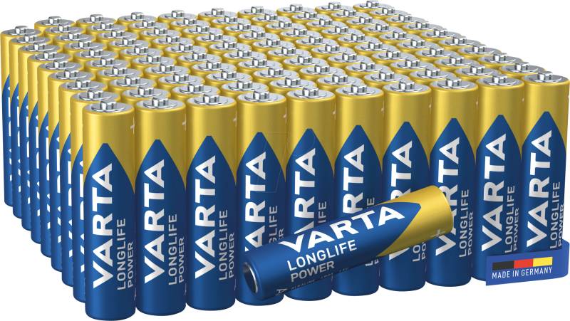 VARTA AL 100XAAA - Alkaline Batterie, AAA (Micro), 100er-Pack, Longlife Power von Varta