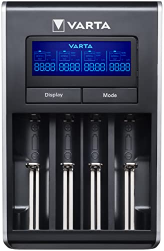 VARTA Akku Ladegerät, Batterieladegerät für AA/AAA, Dual Tech Charger, 4 Lademodi, Temperaturkontrolle & weitere Sicherheitsmaßnahmen, inklusive 1,8m EU Kabel, unbestückt von VARTA