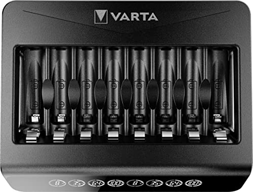 VARTA Akku Ladegerät, Batterieladegerät für wiederaufladbare AA/AAA, bis zu 8 Akku, LCD Multi Charger+, Einzelschachtladung, unbestückt VARTA Akku Ladegerät, Batterieladegerät für wiederaufladbare AA/AAA, bis zu 8 Akku, LCD Multi Charger+, Einzelschachtladung, unbestückt von VARTA