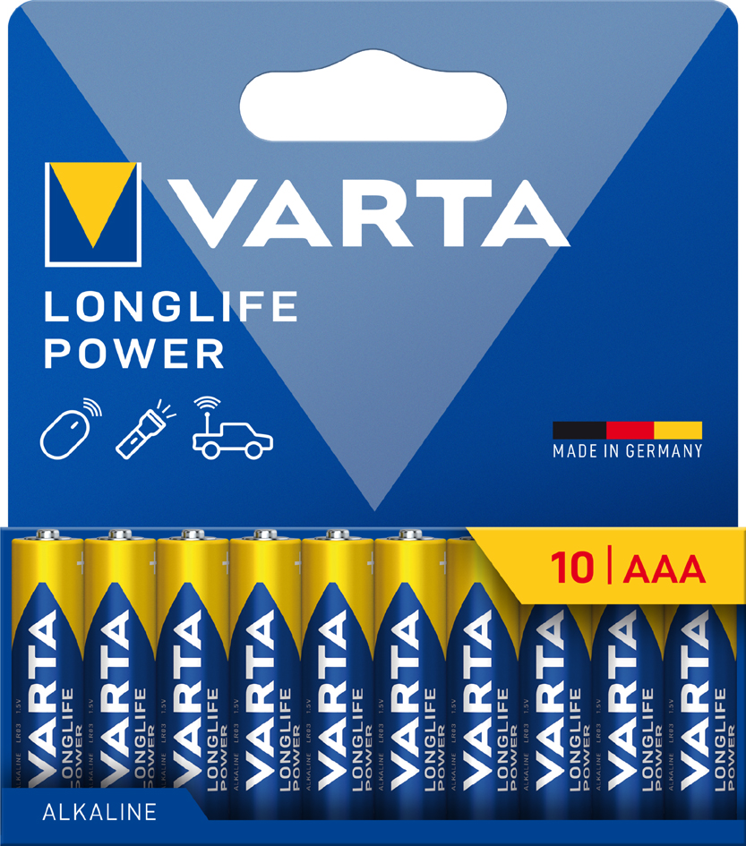 VARTA Alkaline Batterie , LONGLIFE POWER, , Micro AAA, 10er VARTA Alkaline Batterie , LONGLIFE POWER, , Micro AAA, 10er von Varta