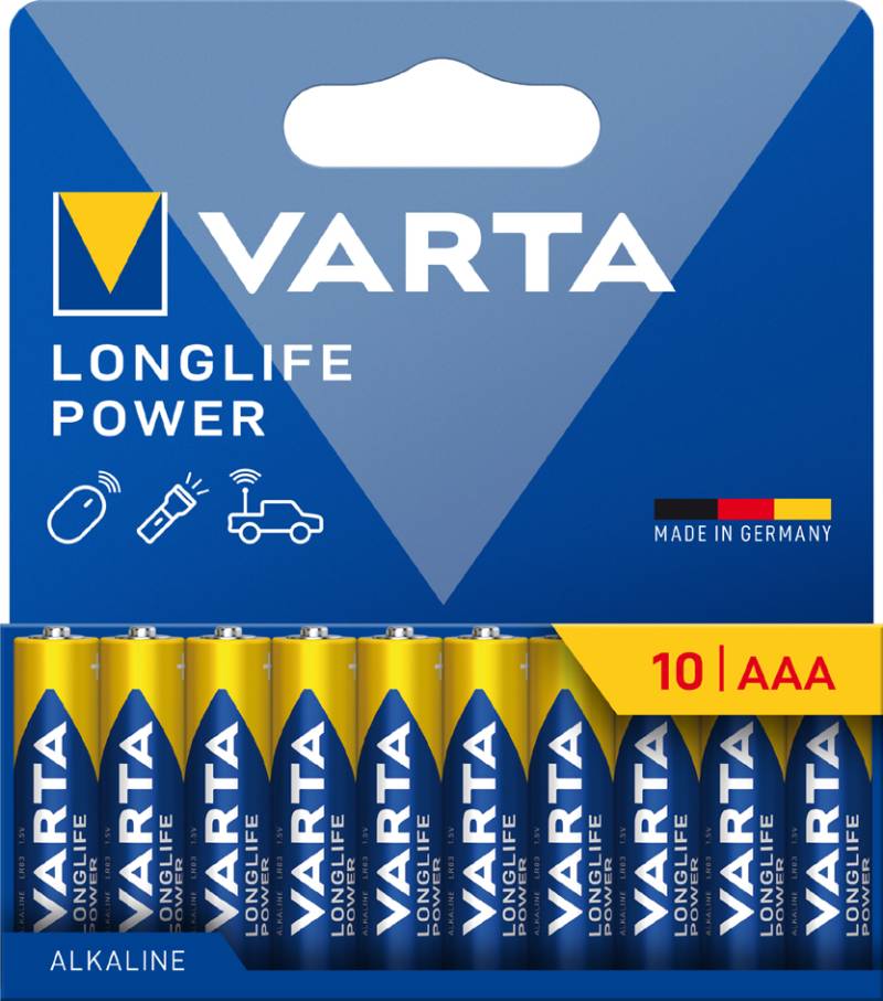 VARTA Alkaline Batterie , LONGLIFE POWER, , Micro AAA, 10er von Varta