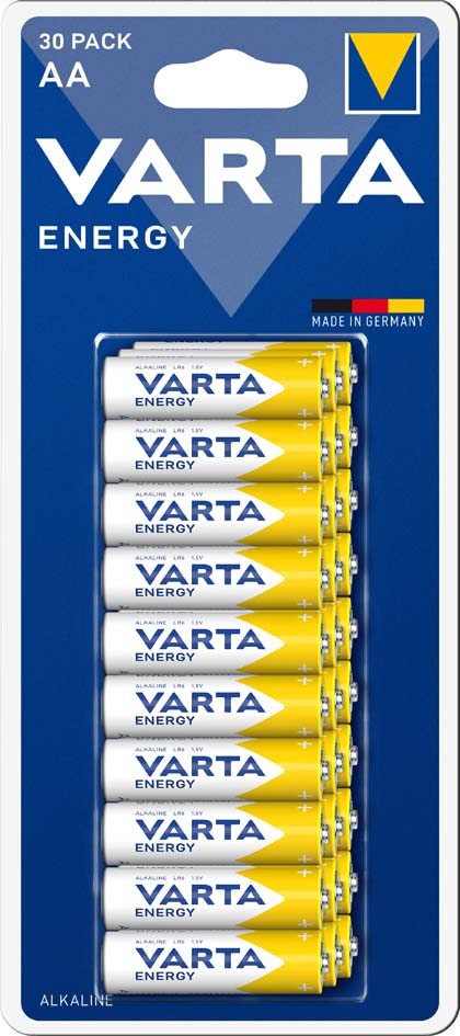 VARTA Alkaline Batterie Energy, Mignon (AA/LR6), 30er Pack von Varta