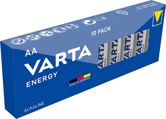 VARTA Alkaline Batterie Energy, Mignon (AA/LR6) von Varta