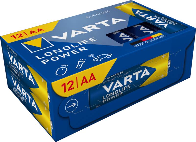 VARTA Alkaline Batterie Longlife Power, Mignon AA, 12er von Varta