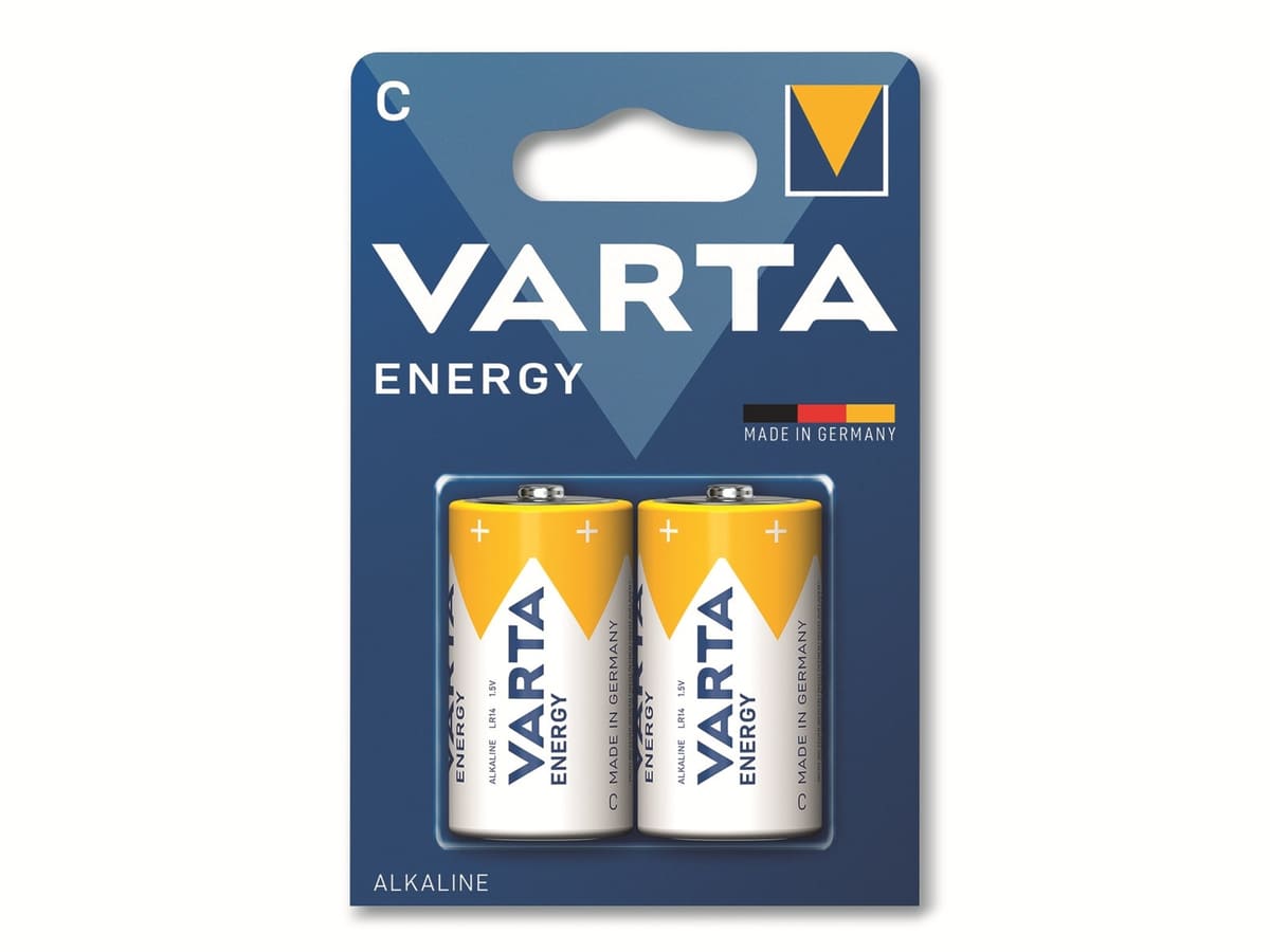 VARTA Batterie Alkaline, Baby, C, LR14, 1.5V, Energy, 2 Stück VARTA Batterie Alkaline, Baby, C, LR14, 1.5V, Energy, 2 Stück von Varta