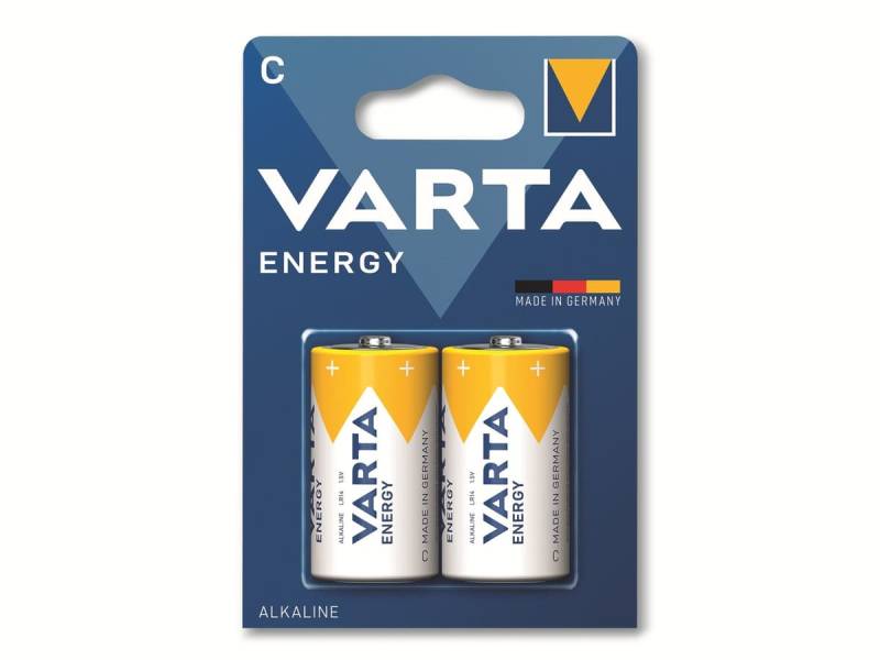 VARTA Batterie Alkaline, Baby, C, LR14, 1.5V, Energy, 2 Stück von Varta