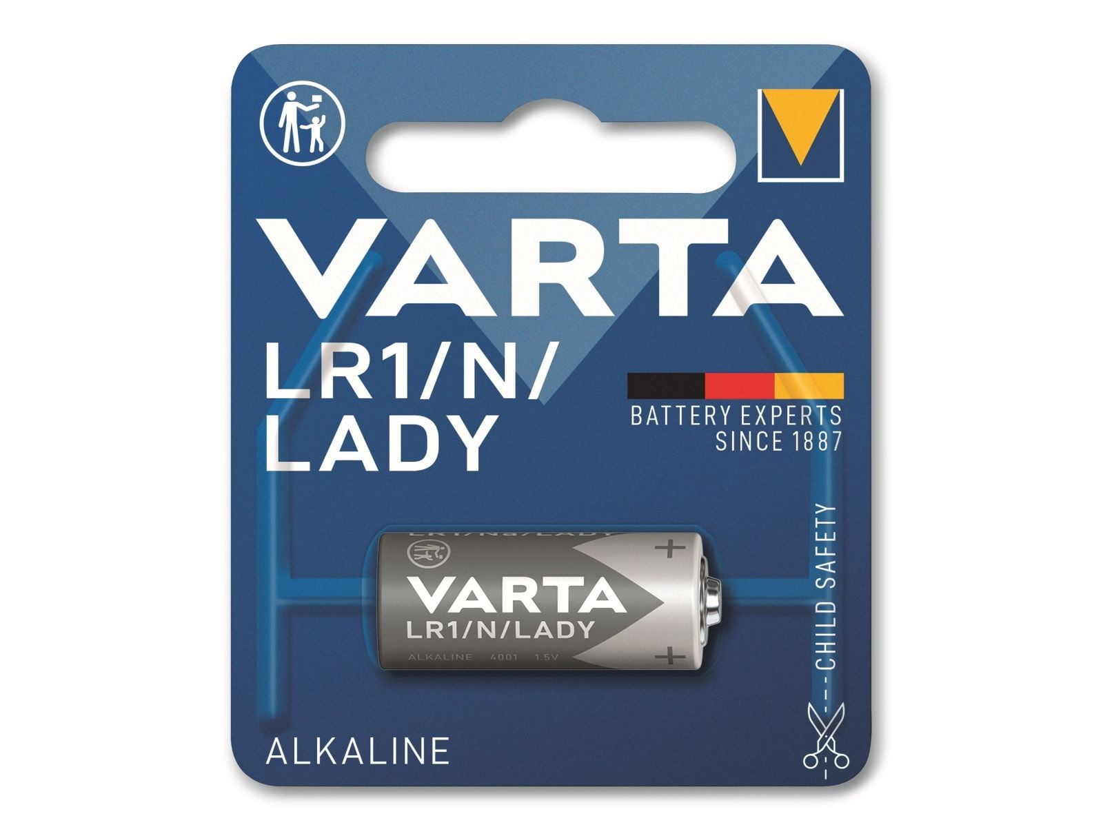 VARTA Batterie Alkaline, LR1, N, LADY, 1.5V, Electronics, 1 Stück von Varta
