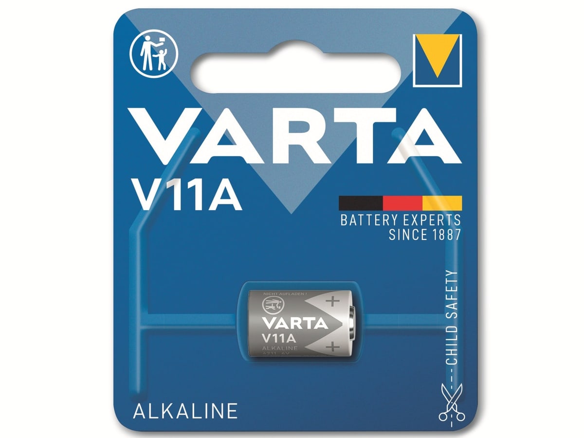 VARTA Batterie Alkaline, MN11, V11A, 6V, Electronics, 1 Stück von Varta