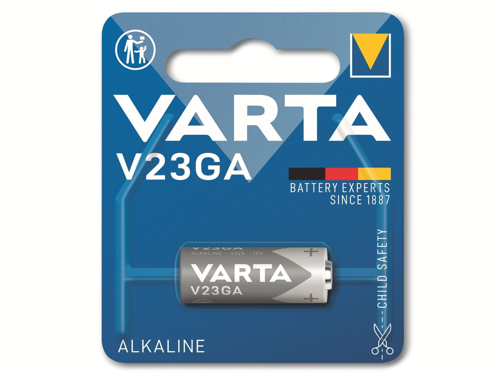VARTA Batterie Alkaline, MN21, V23GA, 12V, Electronics, 1 Stück von Varta