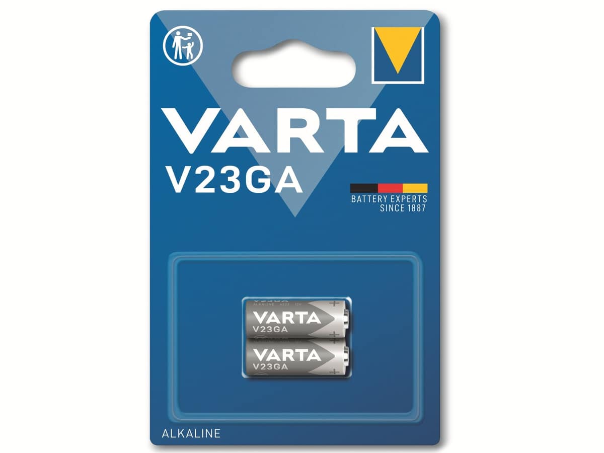 VARTA Batterie Alkaline, MN21, V23GA, 12V, Electronics, 2 Stück von Varta